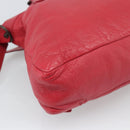BALENCIAGA The Town Hand Bag Leather 2way Red 240579 Auth 186253M-15