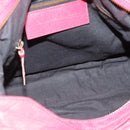 BALENCIAGA The Town Hand Bag Leather 2way Red 240579 Auth 186253M-17