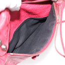 BALENCIAGA The Town Hand Bag Leather 2way Red 240579 Auth 186253M-22