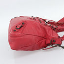BALENCIAGA The Town Hand Bag Leather 2way Red 240579 Auth 186253M-5