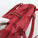 BALENCIAGA The Town Hand Bag Leather 2way Red 240579 Auth 186253M-6