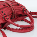 BALENCIAGA The Town Hand Bag Leather 2way Red 240579 Auth 186253M-7