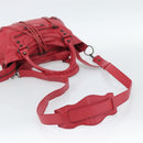 BALENCIAGA The Town Hand Bag Leather 2way Red 240579 Auth 186253M-9