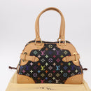 LOUIS VUITTON Monogram Multicolor Claudia Hand Bag Black M40194 Auth 186255SAV-23
