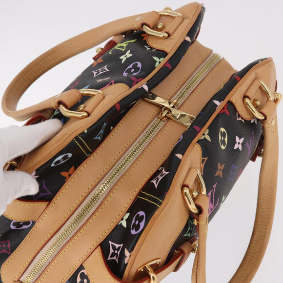 LOUIS VUITTON Monogram Multicolor Claudia Hand Bag Black M40194 Auth 186255SAV