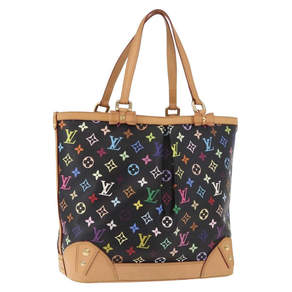 LOUIS VUITTON Multicolor Shirley MM Tote Bag Black M93213 LV Auth 186256SAV