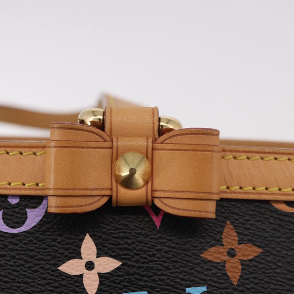 LOUIS VUITTON Multicolor Shirley MM Tote Bag Black M93213 LV Auth 186256SAV