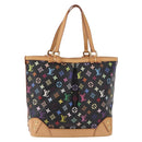LOUIS VUITTON Multicolor Shirley MM Tote Bag Black M93213 LV Auth 186256SAV-2
