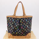 LOUIS VUITTON Multicolor Shirley MM Tote Bag Black M93213 LV Auth 186256SAV-25