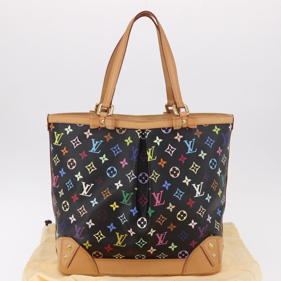 LOUIS VUITTON Multicolor Shirley MM Tote Bag Black M93213 LV Auth 186256SAV