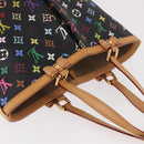 LOUIS VUITTON Multicolor Shirley MM Tote Bag Black M93213 LV Auth 186256SAV-6