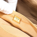 CHANEL Matelasse Hand Bag Caviar Skin Beige Gold CC Auth 186257V-11