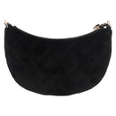 CHANEL Matelasse Chain Shoulder Bag Velor Black Gold CC Auth 186258SM-2