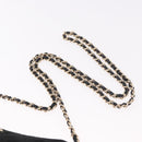 CHANEL Matelasse Chain Shoulder Bag Velor Black Gold CC Auth 186258SM-8