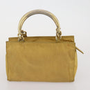 PRADA Hand Bag Nylon 2 Set Black Yellow Auth 186260-11