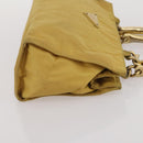 PRADA Hand Bag Nylon 2 Set Black Yellow Auth 186260-12