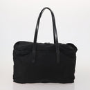 PRADA Hand Bag Nylon 2 Set Black Yellow Auth 186260-3