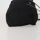 PRADA Hand Bag Nylon 2 Set Black Yellow Auth 186260-4