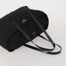 PRADA Hand Bag Nylon 2 Set Black Yellow Auth 186260-5