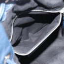 BALENCIAGA Giant Mini Pom Pom Hand Bag Leather 2way Navy Silver Auth 186261SM-24