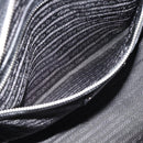 PRADA Hand Bag Leather 2way Black Silver Auth 186264A-25