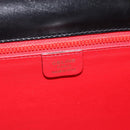 CELINE Hand Bag Leather Black Gold Auth 186268V-19