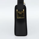 CELINE Hand Bag Leather Black Gold Auth 186268V-3