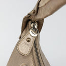 Salvatore Ferragamo Vala Shoulder Bag Leather Champagne Gold Gold Auth 186269A-10