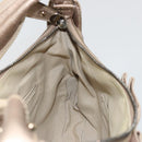 Salvatore Ferragamo Vala Shoulder Bag Leather Champagne Gold Gold Auth 186269A-19