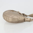 Salvatore Ferragamo Vala Shoulder Bag Leather Champagne Gold Gold Auth 186269A-3