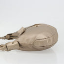 Salvatore Ferragamo Vala Shoulder Bag Leather Champagne Gold Gold Auth 186269A-4