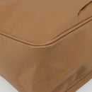 BOTTEGA VENETA Boston Bag PVC Canvas Beige Gold Auth 186272A-16