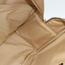 BOTTEGA VENETA Boston Bag PVC Canvas Beige Gold Auth 186272A-19