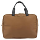BOTTEGA VENETA Boston Bag PVC Canvas Beige Gold Auth 186272A-2