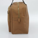 BOTTEGA VENETA Boston Bag PVC Canvas Beige Gold Auth 186272A-4