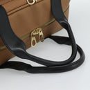 BOTTEGA VENETA Boston Bag PVC Canvas Beige Gold Auth 186272A-7