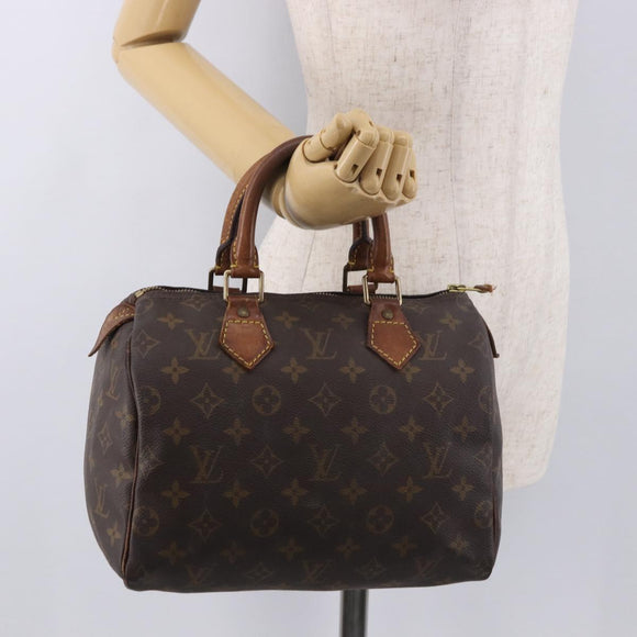 LOUIS VUITTON Monogram Speedy 25 Hand Bag M41528 LV Auth 186274