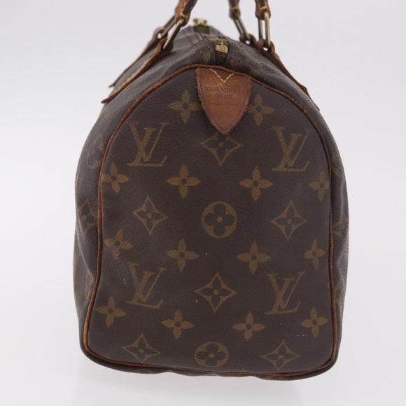LOUIS VUITTON Monogram Speedy 25 Hand Bag M41528 LV Auth 186274