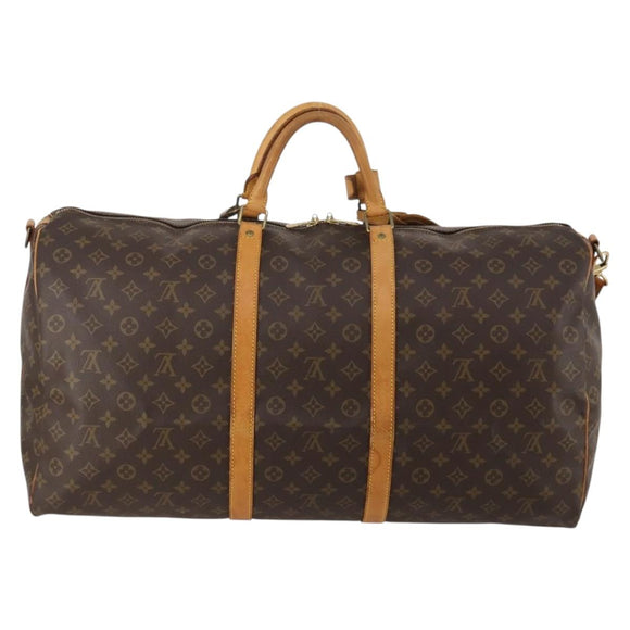 LOUIS VUITTON Monogram Keepall Bandouliere 60 Boston Tas M41412 LV Auth 186276A