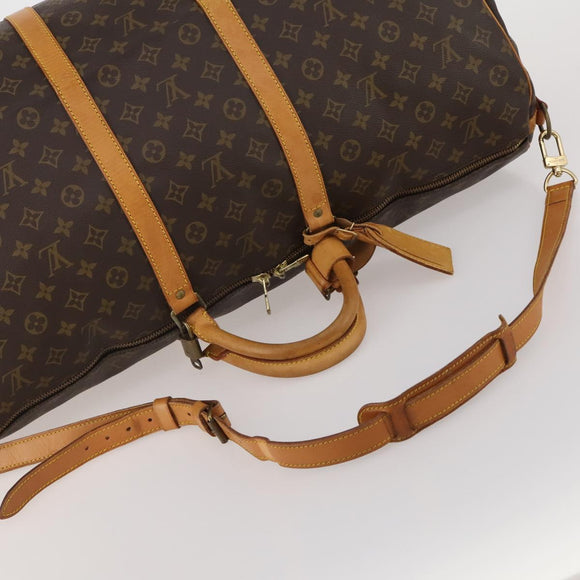 LOUIS VUITTON Monogram Keepall Bandouliere 60 Boston Tas M41412 LV Auth 186276A