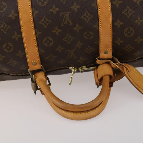 LOUIS VUITTON Monogram Keepall Bandouliere 60 Boston Bag M41412 LV Auth 186276A