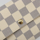 LOUIS VUITTON Damier Azur Portefeuille Sarah Long Wallet N61735 LV Auth 186278V-17