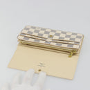 LOUIS VUITTON Damier Azur Portefeuille Sarah Long Wallet N61735 LV Auth 186278V-18