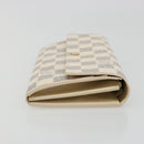 LOUIS VUITTON Damier Azur Portefeuille Sarah Long Wallet N61735 LV Auth 186278V-3
