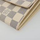 LOUIS VUITTON Damier Azur Portefeuille Sarah Long Wallet N61735 LV Auth 186278V-7