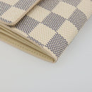 LOUIS VUITTON Damier Azur Portefeuille Sarah Long Wallet N61735 LV Auth 186278V-14