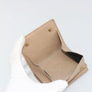 SAINT LAURENT Cassandra Wallet Leather Beige Gold Auth 186279A-8