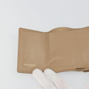 SAINT LAURENT Cassandra Wallet Leather Beige Gold Auth 186279A-20