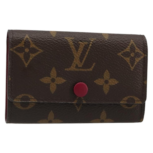 LOUIS VUITTON Monogram Multicles 6 Key Case Fuchsia M60701 LV Auth 186280V