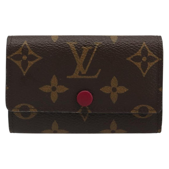 LOUIS VUITTON Monogram Multicles 6 Key Case Fuchsia M60701 LV Auth 186280V
